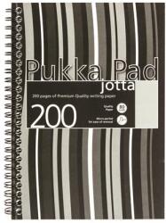 Pukka Pad Stripe Jotta A5 Vonalas Spirálfüzet - 100 Lapos, Fekete