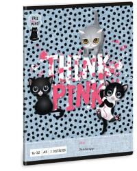 Ars Una 2. osztályos vonalas füzet A5 - Think Pink pöttyös (53592859)