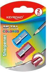 Keyroad Hegyező - 1 Lyukú, Fém, 2 db/Bliszter Metal Colourful, Vegyes Színek