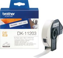 Brother Etichete hartie pentru dosare Negru/Alb DK11203 (DK11203) - pcone