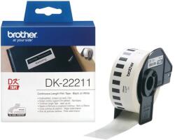 Brother Banda continua hartie original brother black on white, dk22211, 29x15mm, 24m (DK22211)