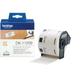 Brother DK-11209 800db/tekercs 29mm x 62mm elővágott fehér öntapadós címke (DK11209)
