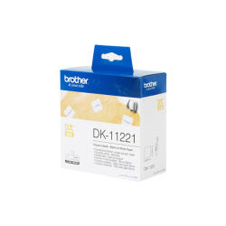 Brother DK11221 etikett 23x23mm 1000 db etikett/doboz fekete/fehér (DK11221) - tonerklinika