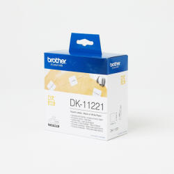Brother DK11221 etikett 23x23mm 1000 db etikett/doboz fekete/fehér (DK11221) - iroszer24