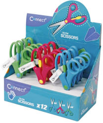 Olló 13cm, iskolai a fogón nyitás rásegítővel, Connect,