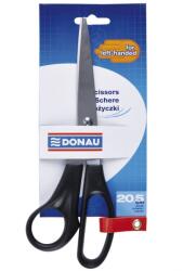 DONAU Acél olló, ergonomikus, 20, 5cm, balkezeseknek, Donau Classic - fekete nyéllel (DN-7920101PL-01)