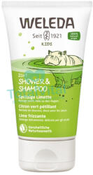 Weleda kids 2in1 pezsdítő lime gyermek tusfürdő és sampon 150 ml - totalvital