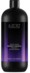 6.Zero Take Over sampon - Perfect Smooth - egyenes & rakoncátlan hajra 1000ml