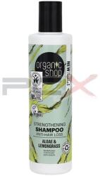 Organic Shop Erősítő és Hajhullás Elleni Sampon Algával és Citromfűvel 280ml