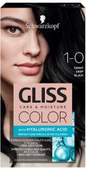 Schwarzkopf Schwarzkopf Gliss Color tartós hajfesték, 1-0 Sötét fekete, 143 ml