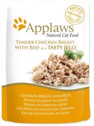  Kapsička Applaws Cat kura s hovädzím v želé 70g