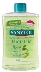 Sanytol Antibakteriális folyékony szappan, utántöltő, 500 ml, SANYTOL, zöld tea és aloe vera (KHT1017) - jatekotthon