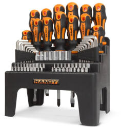 HANDY Csavarhúzó készlet - 10695 (77 db-os, imbuszokkal, krovákkal, bitfejekkel) (SZEGLO10695)