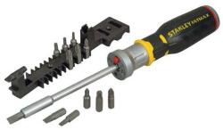 STANLEY Több bites racsnis csavarhúzó + LED + 7 bit