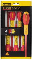 STANLEY 0-65-441 Set 6 surubelnite FATMAX izolate, drepte, PH, tester tensiune (4700065441) - masinidetaiatgresie