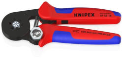 KNIPEX Ervéghüvelyező Önbeálló (krimpelő) fogó 0, 08 - 16 mm2, 4/6 tüskés, 180 mm (97 53 04)