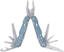 Extol unealtă multifuncțională din oțel inoxidabil cu clește combinat + lamă de cuțit, 3Cr13, 11 funcții, lungime totală/pliabilă: 165/105mm