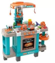  Kids Cook játékkonyha fénnyel és hanggal - 39 db-os szett, kék-narancssárga - lira