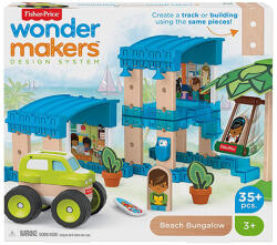 Mattel Wonder Makers Tengerparti Bungaló Építő Készlet - 35 db-os, 3 Éves Kortól, Fa, Lányoknak és Fiúknak