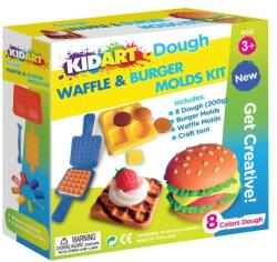 Kid Art Kid Art Hamburger És Gofri Gyurma Készlet, 8 Színű