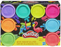Hasbro Gyurma Szett - 8 db, Neon
