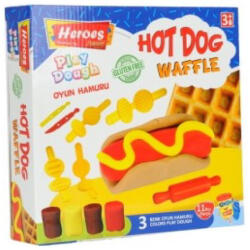ER Toys Play-Dough Heroes Hotdog és Gofri Gyurma Szett - 11 db