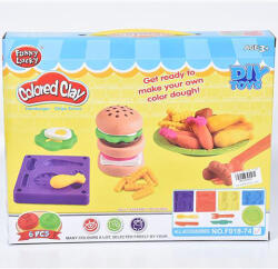 Fun Dough Ebédkészítő Gyurma Szett - 6 db Különböző Színben Gyurmával, Formákkal