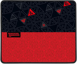 KONIX - DUNGEONS & DRAGONS Gaming Egérpad 49x49x270mm, Fekete-Piros - tobuy