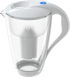 Dafi 928285 Crystal üveg vízszűrő kancsó 2 LED szűrőcsere jelzővel, liter, fehér (928285)