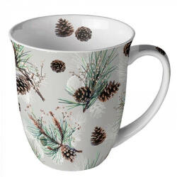 Ambiente Pine Cone All Over Porcelánbögre 0, 4L