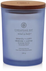 Chesapeake Bay Serenity + Calm Lavender Thyme Közepes Üveggyertya