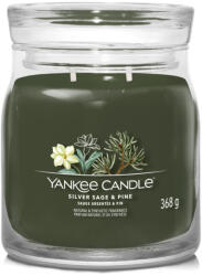 Yankee Candle Silver Sage & Pine Signature Közepes Üveggyertya