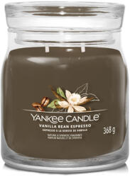 Yankee Candle Vanilla Bean Espresso Signature Közepes Üveggyertya
