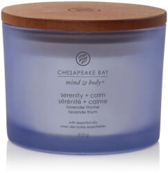 Chesapeake Bay Serenity + Calm Lavender Thyme Három Kanócos Üveggyertya