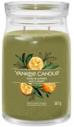 Yankee Candle Signature Sage & Citrus Scented Candle With 2 Wicks 567 g