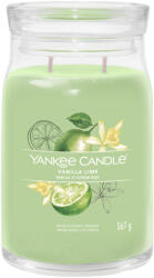 Yankee Candle Vanilla Lime Signature Nagy Üveggyertya