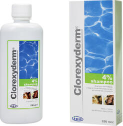 ICF Clorexyderm 4%-os fertőtlenítő sampon kutyáknak és macskáknak 250 ml