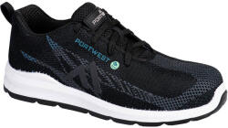 Portwest FX2 Eco Fly Composite Trainer - S1PS, SR, FO, 48, Fekete/Kék (FC06BKB48)