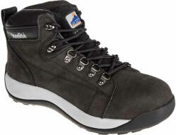Portwest FW31 Steelite Mid Cut Nubuck Munkavédelmi Bakancs SB HRO - 45, Fekete