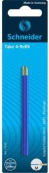 Schneider Golyóstollbetét, 0, 5 mm, SCHNEIDER "Take 4", kék (TSC77293) - tintasziget