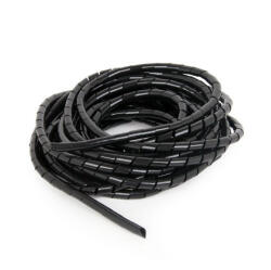 C-Tech CABLEXPERT kábelfeszítő spirál, 12mm, 10 m, fekete (CM-WR1210-01)