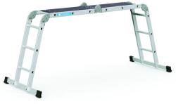 ZARGES Sokcélú létra 4x3 fok + fa dobogó Zarges Multitec M (WernerCo) (42377)