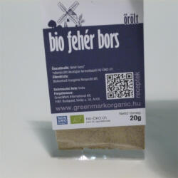 GreenMark Organic Greenmark bio fehér bors őrölt 20 g - delfinbuvar