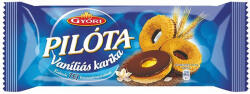 Győri Vaníliás karika, 150 g, GYŐRI "Pilóta", tejcsokoládés (KHE015) - fapadospatron