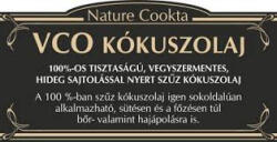Nature Cookta vco kókuszolaj 250 ml - bioszallito