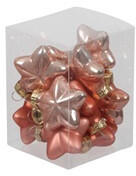 Decoration & Design Csillag Üveg 4Cm Barack Fényes-Matt S/12 (123146) - topjatekbolt