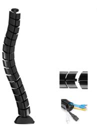 Maclean MC-768B Asztali Kábelrendező - 80 cm, Fekete (MC-768B)