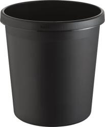 HELIT Papírkosár, 18 liter, HELIT, fekete (INH6105895) - primatinta