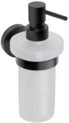 SAPHO Sapho, X-ROUND BLACK szappanadagoló, tejüveg, 230 ml, fekete, XR101B (XR101B)