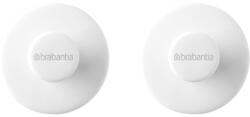 Brabantia Комплект закачалки за кърпа Brabantia - ReNew, White, 2 броя (1003486)